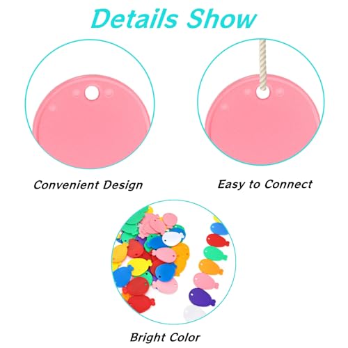 80 Pcs Reusable Plastic Balloon Weights - Colorful Helium Balloon Pendants for Weddings & Parties