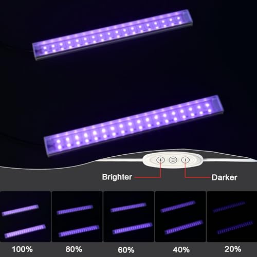 UV Black Light Bar 395nm 9.45 Inch USB Powered Glow Party & Halloween Light
