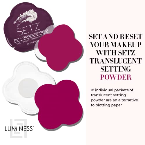 Translucent Setting Powder Packets for Makeup Touch-Ups, 18 Count