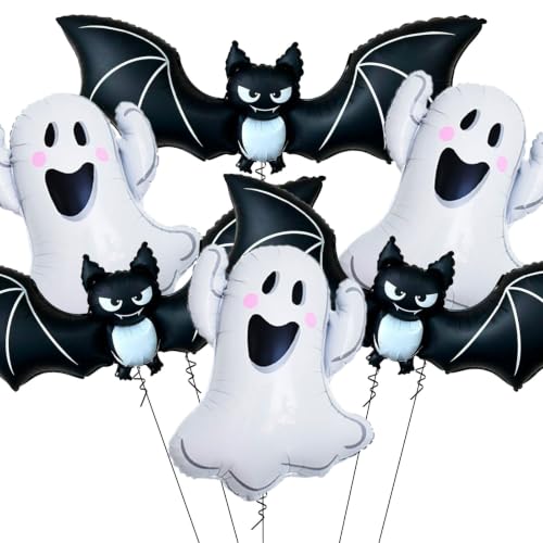 Halloween Ghost Balloons - Ghost Variation, 6 Pack Halloween Decorations