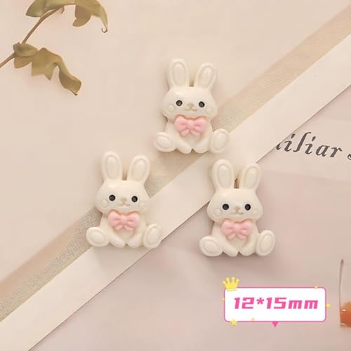 30Pcs Bunny Nail Art Charms - 3D Easter Rabbit Nail Decorations for Acrylic Nails
