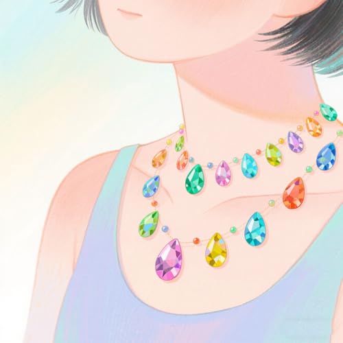 Large AB Colorful Rhinestones Water Drop Flatback Gems - Dark Blue AB, 100PCS