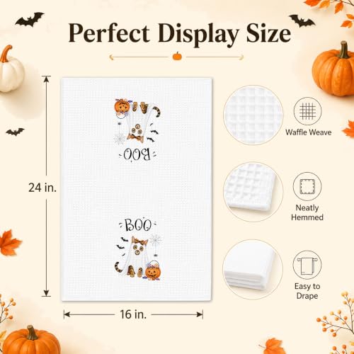 Bengal Cat Halloween Kitchen Towel - Funny Cat Lover Gift - 16x24 Inches