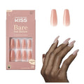 Nude Glow Press On Nails Set - Long Coffin Shape, 28 Nails + Glue, Variation of THIS listing