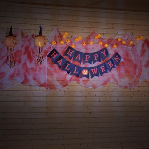 Giant Halloween Creepy Cloth - Spooky White Cheese Cloth Tapestry for Decorations