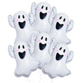 Halloween Balloons Set - 6 Large Spooky Foil Balloons for Party Decorations