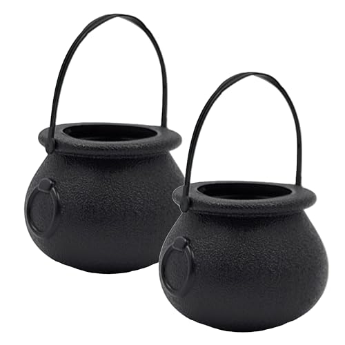 12-Pack Black Candy Cauldron Kettles for Party Decorations - St. Patrick's & Halloween