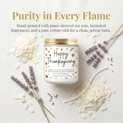 Happy Fall Scented Candle - Autumn Decor for Home Thanksgiving Gift
