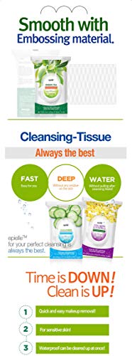 Tea Tree Makeup Remover Wipes - Gentle Facial Cleansing Towelettes, 60 Count