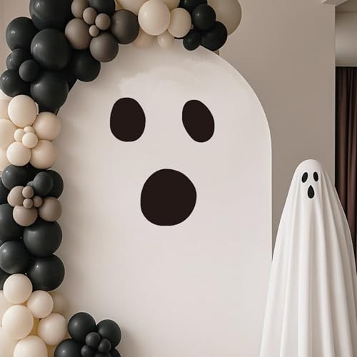 Halloween Ghost Backdrop Stickers - Spooky White Ghost Decals for Party Decorations