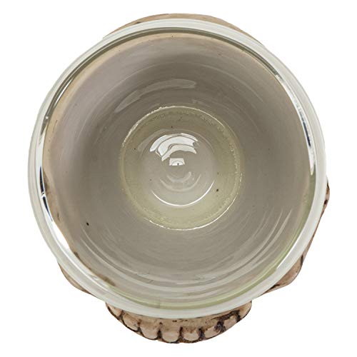 Skull Wine Goblet - Gothic 7oz Ceremonial Stemware with Hand-Painted Bone Design
