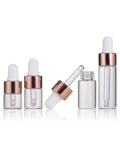 4 Pcs of 1ml, 2ml, 3ml, 5ml Dropper Bottle, Bottles with Dropper, glass dropper bottle, Clear Liquid Container for Essential Oils, Perfume (Transparent)