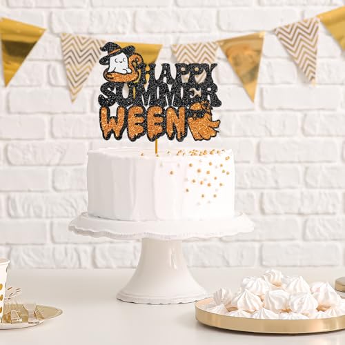 Summerween Cake Topper Halloween in Summer Party Decorations