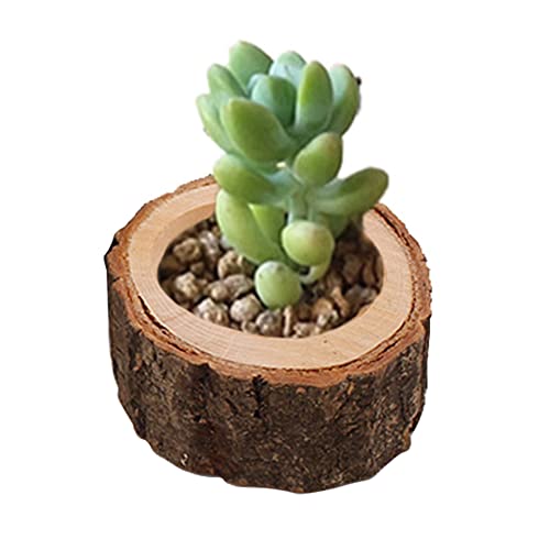 Brown Wooden Tea Light Candle Holders Set - Rustic Votive Decor for Weddings & Parties