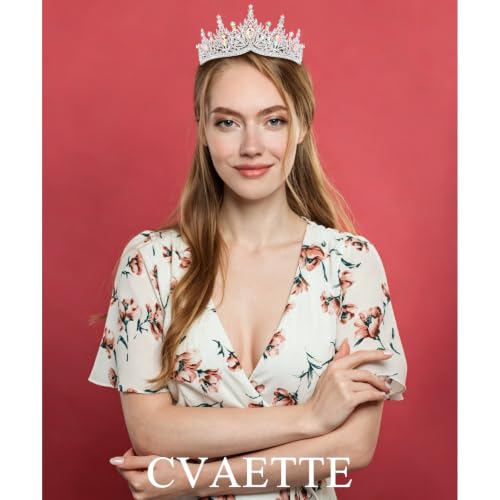 Silver Crown Tiara for Women - Queen Crown & Party Decoration, 1 Pack - SilverAB