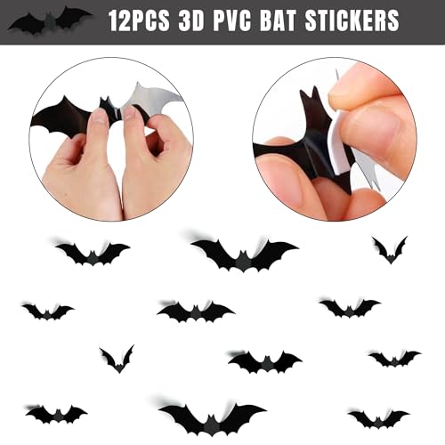 Halloween Birthday Decorations Kit with Banner, Balloons & Cake Toppers
