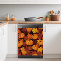 Thanksgiving Pumpkins Dishwasher Cover - Magnetic Refrigerator Decor, 23x26 Inch