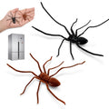 3D Printed Spider Magnet Set - Halloween Fridge Decorations with Black & Brown Flocked Design - Variation A
