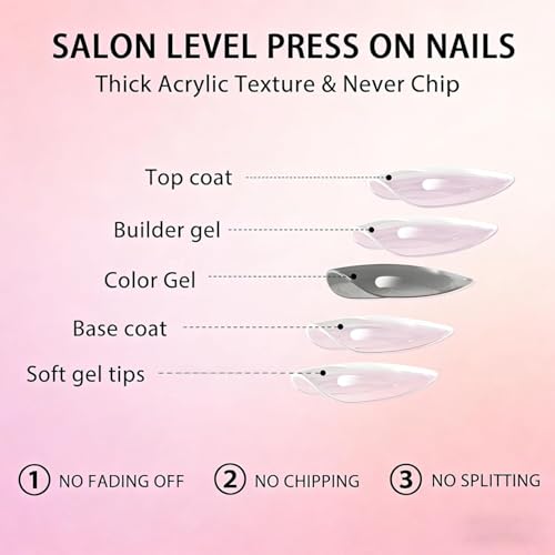 Halloween Short Square Press-On Nails Set with Ghost & Web Designs - Style 2