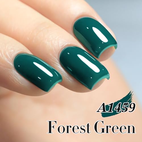 Teal Green Double Rhythm 15ML Gel Nail Polish - Same Color, Soak-Off, Long-Lasting