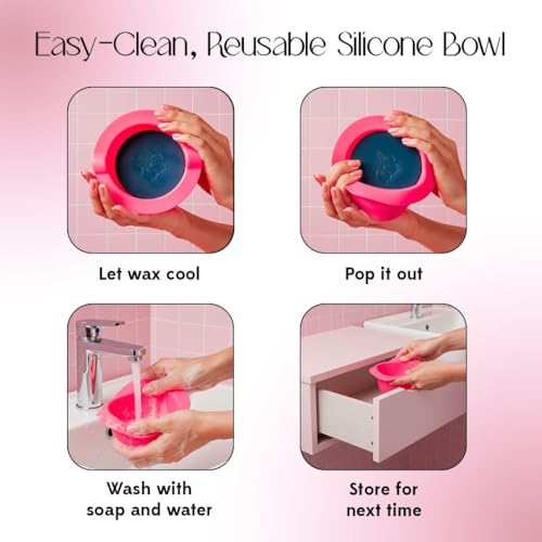 Waxing Kit for Hair Removal - Black, Beginner Friendly, Includes Warmer & Accessories