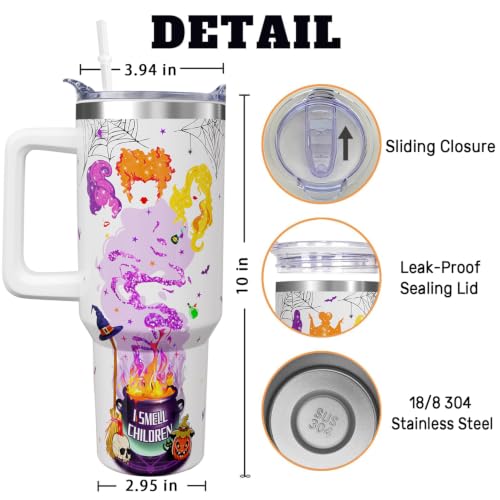 Halloween Witch Tumbler with Handle 40 oz - Halloween Cups & Drinkware - Variation of THIS listing