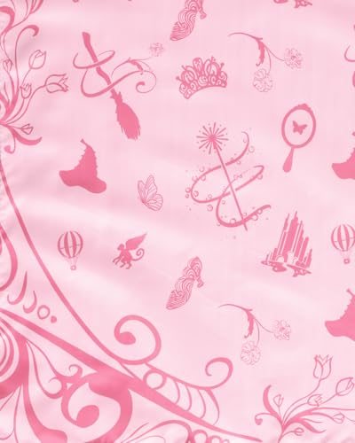 Pink and Green Witch Tablecloth - 9x4.5 ft with 0.5x0.5" Rectangular Variation
