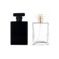100ml Glass Perfume Atomizer,2 Pcs Empty Refillable Perfume Spray Bottle for Men and Women,Portable Fragrance Fine Mist Spray Bottle Dispenser for Travel (Gold+Black)