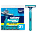 Gillette Sensor2 Plus Disposable Razor Pack of 21 with Pivoting Head & Lubrastrip