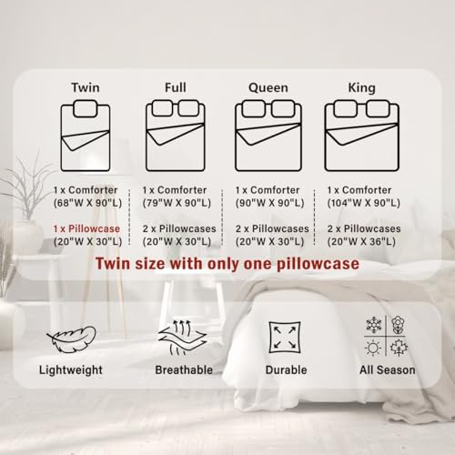 Circle 04 Queen Comforter Set Blue Gray Black Bedding with Pillowcases - Kids Bedroom Decor