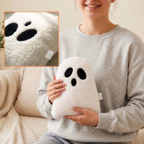 2 Pack Ghost Plush Pillows for Halloween Indoor Decorations