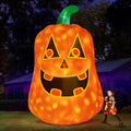 Giant Pumpkin Inflatable Halloween Decoration - 12FT Outdoor & Indoor Yard Decor with Built-in LED Lights & Flashing Light - Variation of THIS listing