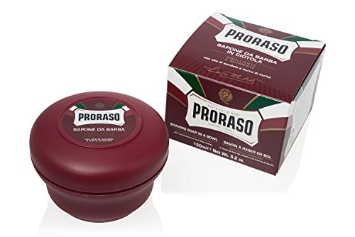 Proraso Nourishing Shaving Soap 5.2 Oz - Creamy Lather for Coarse Beards