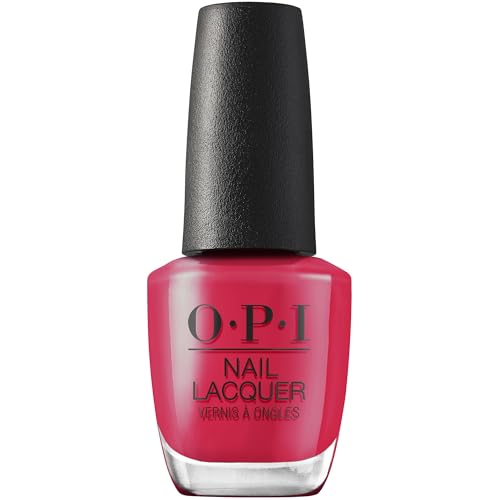 OPI Nail Lacquer - Cyber Cherry on Top Opaque Bright Pink Metallic, Long-Lasting, Chip-Resistant