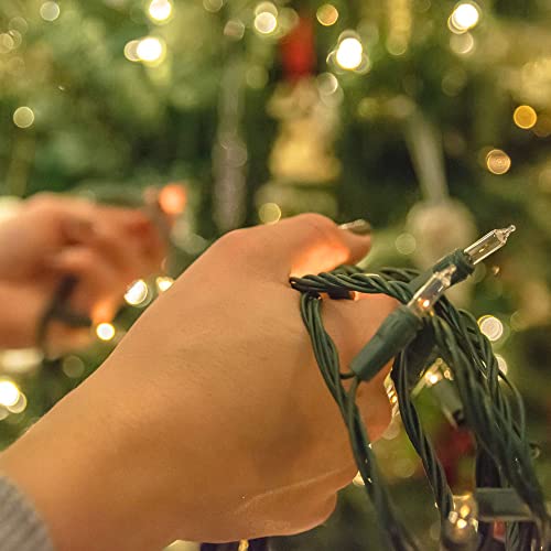 FUNPENY Warm White Christmas String Lights 2 Pack 300 Count 60ft Indoor Outdoor