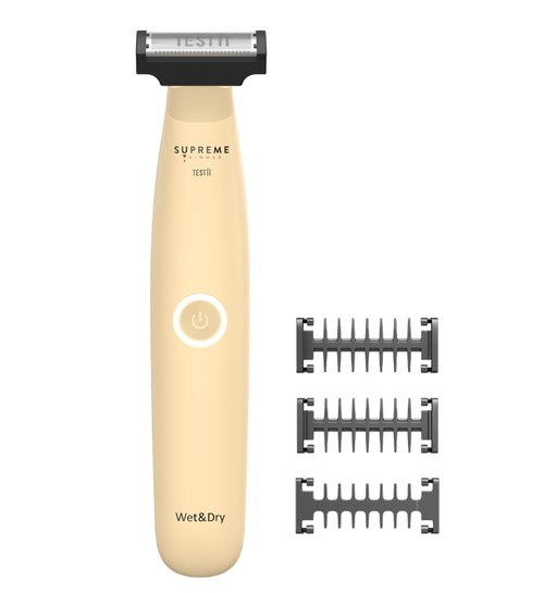 Supreme Trimmer Testii STH120 Men’s Ball Trimmer and Body Groomer, Waterproof Wet Dry Use, Skin-Safe Blade System, USB-C Fast Charging, 90 Min Runtime, Replacement Heads Available