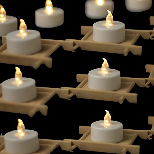 Flameless LED Tea Lights Candles - Warm White, 200 Pack - Safe Battery Operated Decorative Lights for Parties and Gifts