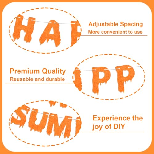 Summerween Banner Party Decorations - Spooky Halloween Celebration Banner