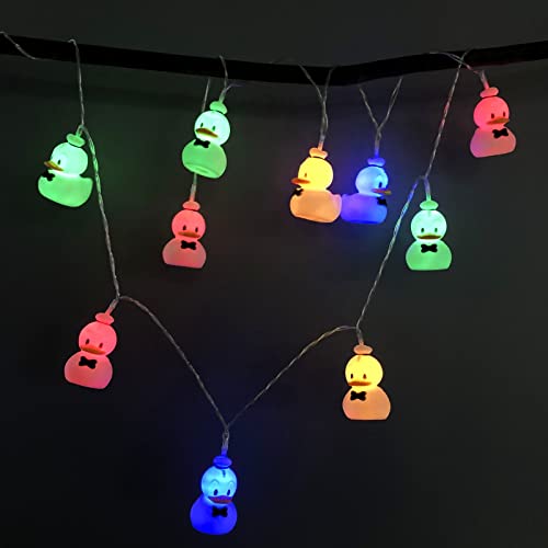 Battery Powered Animal Shape String Lights 1.65m 10 LEDs Duck Night Light for Holiday Decor