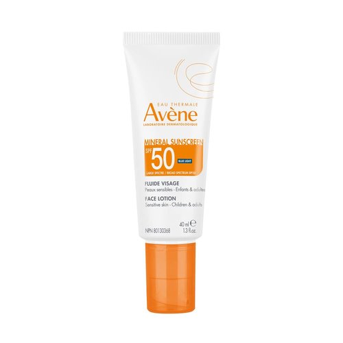 Avène Mineral Sunscreen SPF 50 | Fast Absorbing Face Lotion with Zinc Oxide & Bisabolol - 1.3 oz