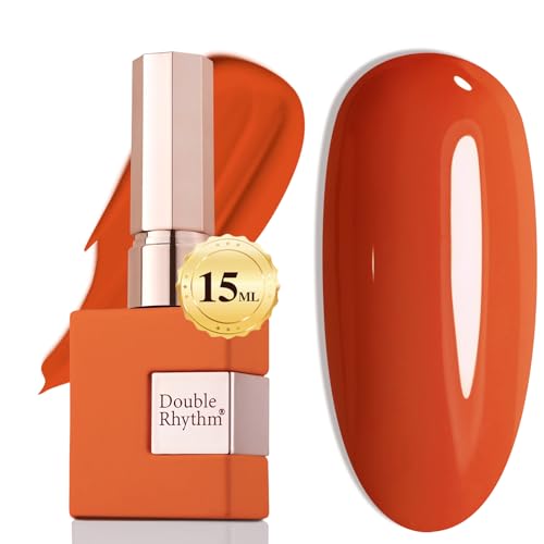 Gel Polish 15ML Pumpkin Orange - Same Color, Sheer, Soak Off, Long-Lasting Manicure