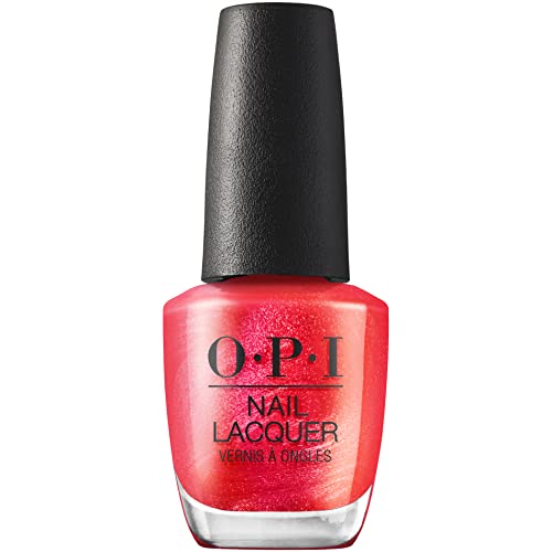 OPI Heart and Con-soul Nail Lacquer - Bright Red Shimmer, Opaque, Long-Lasting