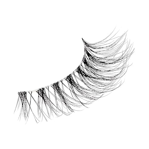 Natural False Eyelashes 4 Pairs - High Bun Style, 12mm, Reusable Cluster Lashes - Easy to Apply - Variation: High Bun
