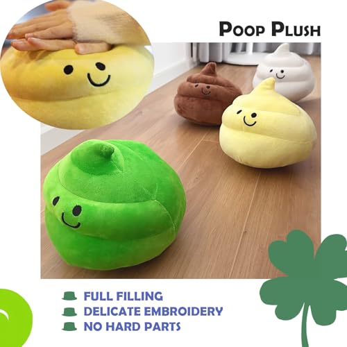 Poop Plush Pillow - Brown 9 Inch Funny Stuffed Toy for Kids & Adults