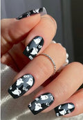 Halloween Ghost Nail Art Stickers - Semi Cured Gel Nail Wraps, 20 Strips