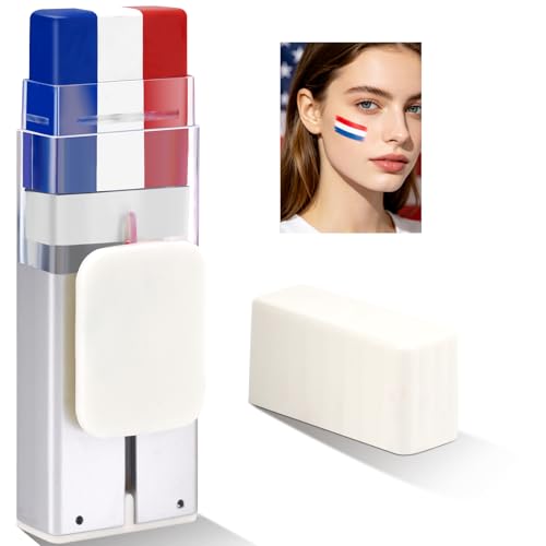 Red, White & Blue Face Paint Stick 1PCS - 4th of July & Patriotic Accessories