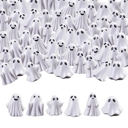 60pcs Mini Ghost Figurines Halloween Decorations Small Resin Spooky Figures – Variation of THIS listing