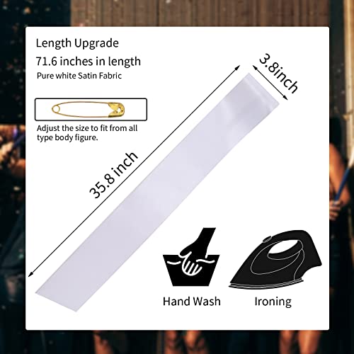 Satin Bridal Sash 4 Pack - Customizable Wedding Prom Bachelorette Birthday