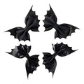 Gothic Bat Hair Bow Clips Set for Women Halloween Accessories