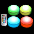 RGB Color Changing Halloween Pumpkin Candle Lights 4 Pack with Remote & Timer - Smallpenglai